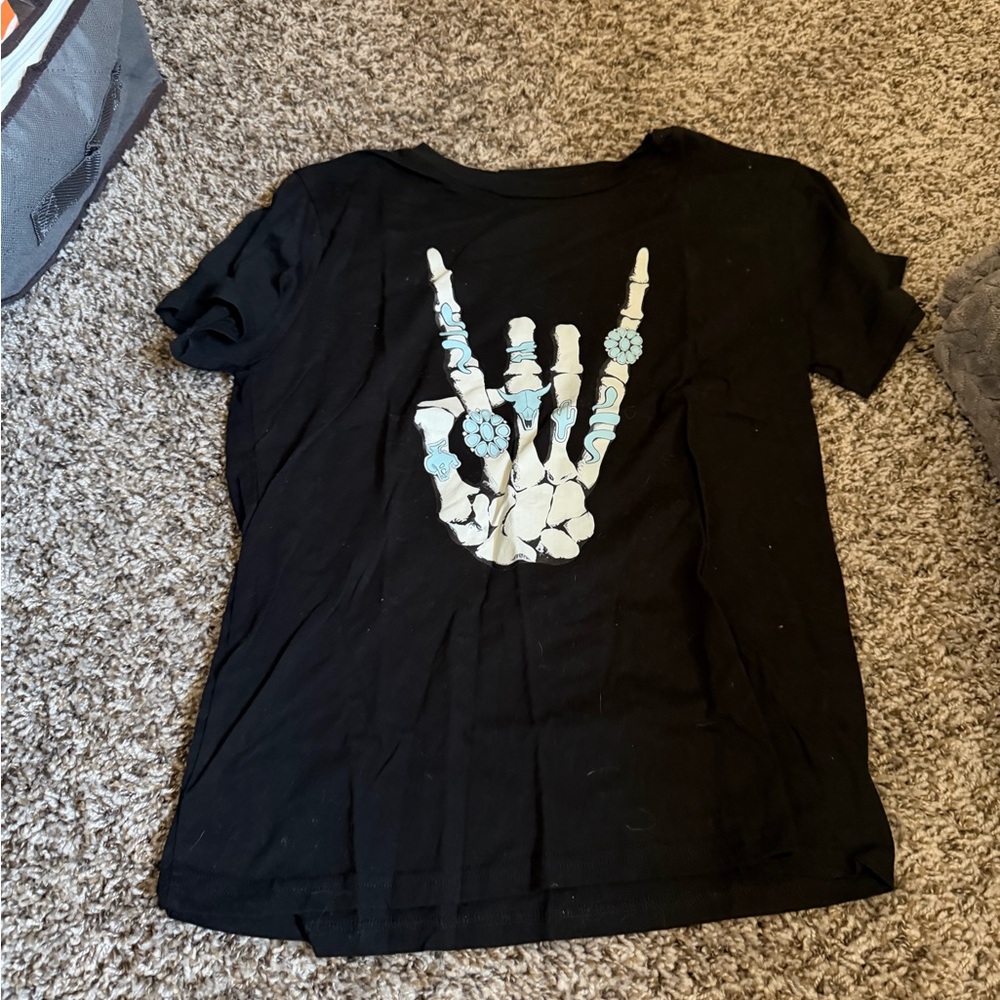 SHEIN Black Cotton Blend Top